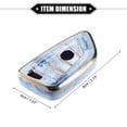 thumbnail image 6 of Unique Bargains 4 Button Key Fob Cover for BMW 3 4 5 6 7 Series 2014-2020 TPU Blue Remote Keyless Smart Key Fob Case, 6 of 6