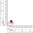 thumbnail image 4 of AFFY Celtic Lady's Simulated Amethyst Ring In 14K Rose Gold Plated 925 Sterling Silver Jewelry for Ladies, Ring Size 7.5, 4 of 4