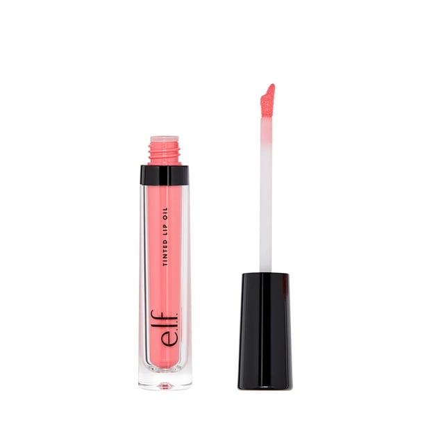 Aceite labial e.l.f. Cosmetics teñido de larga duración Coral Kiss, 3 ml
