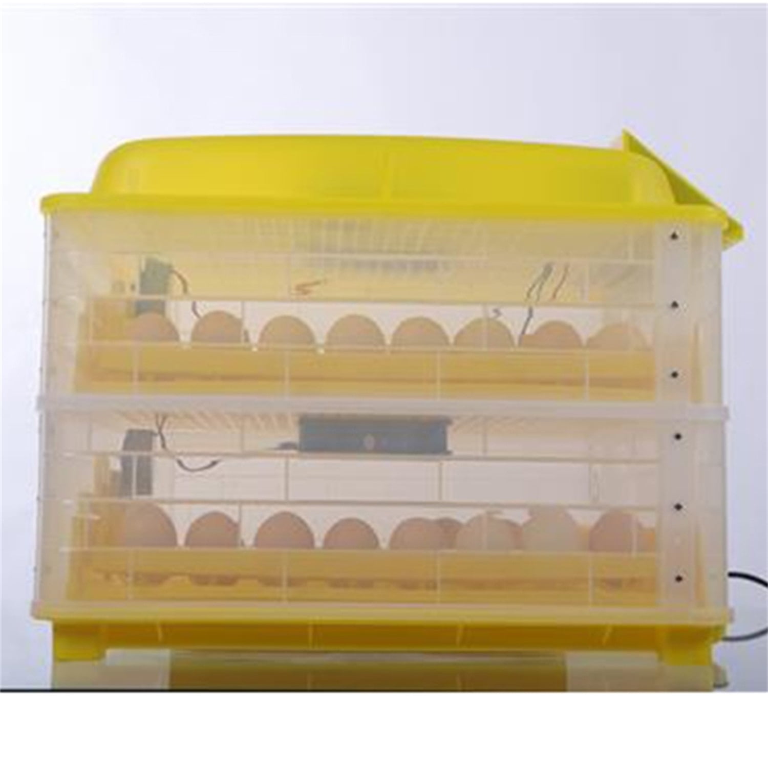 Pefilos 2 in1 112-Egg Incubator for Hatching Eggs with Automatic Turner Chicks Chicken Duck Bird Auto-Turning Digital Control Incubator for Reptile Eggs, Yellow & Transpar Pefilos 2 in1 112-Egg Incubator for Hatching Eggs with Automatic Turner Chicks Chicken Duck Bird Auto-Turning Digital Control Incubator for Reptile Eggs, Yellow & Transpar