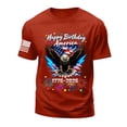 thumbnail image 6 of mgoYE 250 Anniversary USA Shirt 4th of July 2026 Men Tshirts Short Sleeve Crew Neck Happy Birthday America Graphic Tee Red M, 6 of 6