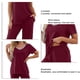 thumbnail image 5 of Pijama de bolsillo, conjunto de pijama para mujer, pijama transpirable, ropa de descanso, claridad notable, 5 of 6