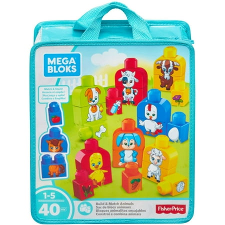 Kapla Building Blocks - Mega Bloks Building Basics Build & Match Animals