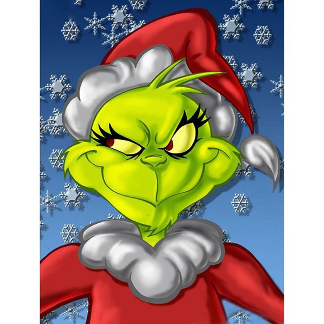 Grinch DIY Diamond Painting Kits Full Square Drill Home Wall Decor Art Craft Sywqhk Decoración hogareña