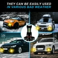 thumbnail image 2 of Obndvu 5202/H16 Fog Light Bulb for Jeep Compass 2011-2013 LED Headlight Yellow 2pcs, 2 of 8