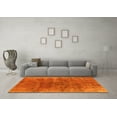 thumbnail image 3 of Ahgly Company Machine Washable Indoor Rectangle Oriental Yellow Industrial Area Rugs, 4' x 6', 3 of 4