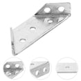 thumbnail image 3 of 10 Pcs Corner Braces Furniture Angle Brackets Stainless Steel Shelf Brackets, 3 of 9