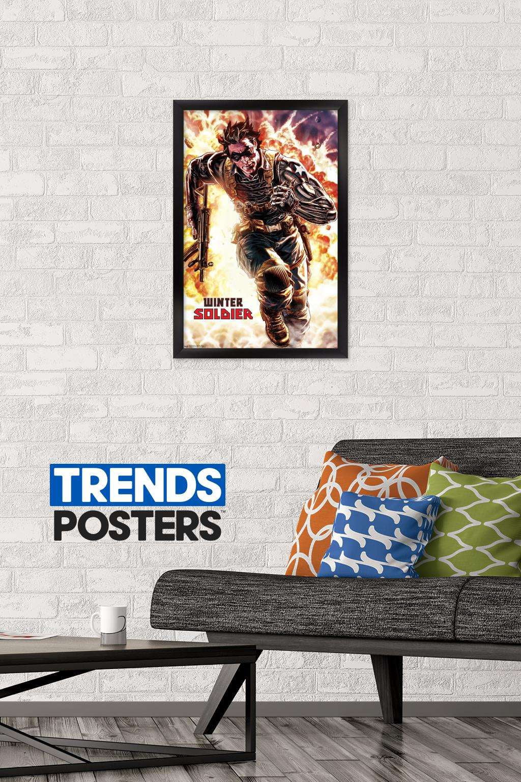 Marvel Comics - Winter Soldier - Winter Soldier #4 Wall Poster, 14.725" x 22.375", Framed