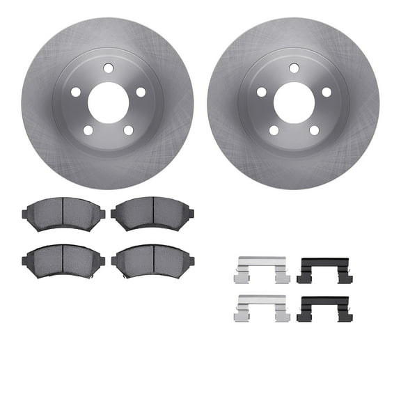 Dynamic Friction Company Front Brake Rotors with 5000 Advanced Brake Pads includes Hardware 6512-45034