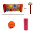 thumbnail image 2 of BESTSKY Deluxe Pound and Roll Wooden Tower Toy With Hammer Pound A Ball Educational Toddler Toys Wooden Pounding Bench For Ages 2+, 2 of 7