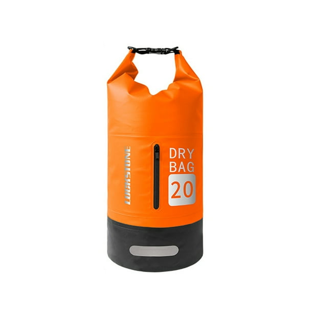 Bolso seca impermeable de gran capacidad de 10L/20L con correas para los hombros Mochila ligera para rafting, natación, kayak, camping