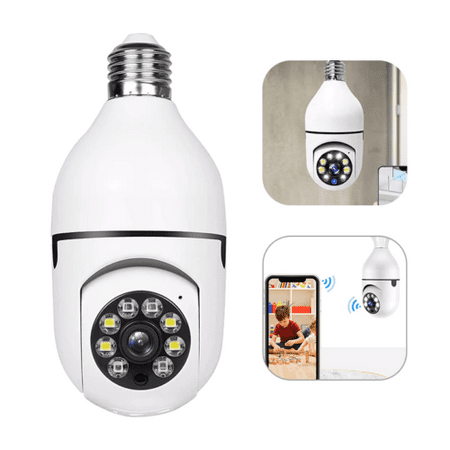 

360° 1080P IP E27 Light Bulb Camera Wi-Fi IR Night Smart Home Wireless Security