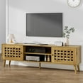 thumbnail image 1 of RoyalCraft Rattan TV Stand Entertainment Center with Storage for 65 Inch TVs, 1 of 9
