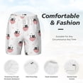 thumbnail image 6 of Picia Umbrella Cat pattern Mens Swim Trunks with Compression Liner Stretch Beach Shorts Quick Dry with Zipper Pockets No-Chafing Board Shorts-X-Large, 6 of 9