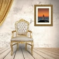 thumbnail image 3 of Leahy, Ike 12x14 Gold Ornate Wood Framed with Double Matting Museum Art Print Titled - North Head Lighthouse, 3 of 4