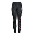 thumbnail image 4 of High Waisted Leggings for Women Fashion Butterfly Print Casual High Waist Sport Yoga Pants Black XXXXXL, 4 of 5