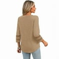 thumbnail image 6 of Ronuti Womens 3/4 Sleeve Tops Ladies Blouses Crew Neck T Shirts for Women Loose Fit Tunic Tops, 6 of 9