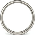 thumbnail image 2 of Titanium Brushed Laser Design 8mm Flat Band (Size 10.5) Made In China tb33t-10.5, 2 of 5