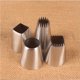 thumbnail image 3 of Boquillas de Metal Wosthever 4 Uds para decoración de crema de pasteles Acero inoxidable, 3 of 6