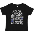 thumbnail image 3 of Inktastic Colon Cancer Awareness Ribbon Boys or Girls Toddler T-Shirt, 3 of 5