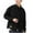 Black, variant on Jgppe Shirt for Men Long Sleeve Plus Size Button down Solid Color Shirt Jacket with Pockets