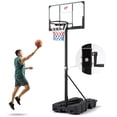 thumbnail image 1 of Patiojoy Panier de Basketball Pliable Support de Basketball Réglable en Continu avec Base Lestée Stable, 1 of 9