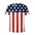 thumbnail image 5 of USSUMA Short Sleeve Womens Blouses and Tops Dressy 4th of July USA Flag Plus Womens Tops Casual Independence Day Patriotic T-Shirts Shirt for Women Trendy V Neck Tunic Plus Size, 5 of 5