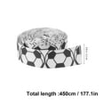 thumbnail image 2 of HONMEET White Wired Ribbon for Football Fans Projects Wedding Decorations 1 Roll Ribbon for Crafts and Fan Gear, 2 of 8