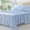 Blue, variant on Queen Sheet Set, Lightweight Super Soft Brushed Microfiber Plaid Bed Sheets with 16" Deep Pocket, 4 Piece Ruffle Farmhouse Bedroom Decor, Green