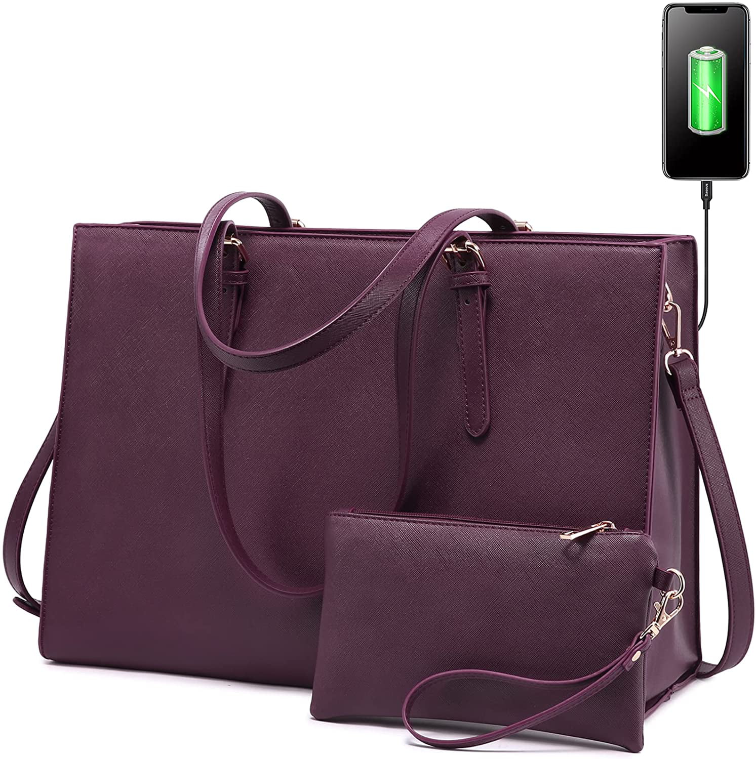 Latest Design Womens PU Leather Handbags Top Handle Bag Shoulder Handbag  Satchel and Purse Designer Crossbody Bag for Office Lady(brown)