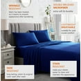 thumbnail image 5 of American Home Collection Brushed Microfiber Sheet Set, Deep Pocket Extra Soft Sheets & Pillowcases Set, 4 Pieces, Full, Navy, 5 of 7