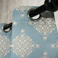 thumbnail image 4 of Ambesonne Pearls Grommet Curtain, Symmetric Sailot Knot, 50" x 63", Pale Slate Blue Tan, 4 of 6