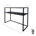 thumbnail image 2 of Mesa Auxiliar LUMO Credenza Minimalista Estilo Industrial Negro, 2 of 8