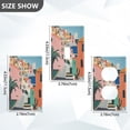 thumbnail image 7 of Yayeee Blank Wall Plate Cover 1-Gang 4.5"x2.7" Home Unused Decorative Outlet, Art City, 7 of 7