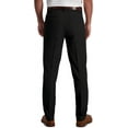 thumbnail image 3 of Haggar Men's Cool 18 Pro Slim Fit Flat Front Superflex Waistband Pant 36W x 30L Rich Black, 3 of 6