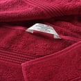 thumbnail image 6 of Superior Egyptian Cotton Absorbent 6-Piece Burgundy Towel Set, 6 of 13