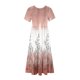 thumbnail image 4 of Vestido de Manga Corta para Mujeres Vestido de Verano de Cuello Redondo Impreso, Poliéster de Tamaño Verdadero Diario Y Vestido de Fiesta, 4 of 5
