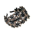 thumbnail image 2 of Diadema con brillantes, aro para el pelo con joyas, accesorio para la cabeza, diadema ancha, diadema con flores brillantes para reuniones de amigos,, 2 of 10