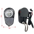 thumbnail image 4 of 36V 48V E-Bike Faro 3W Bicicleta eléctrica Faro Ciclismo Piezas Accesorios, 4 of 8