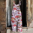 thumbnail image 1 of ESSSUT Femmes Pantalons Dégagement Femmes Dames Imprimé Été Sans Manches Dos-Nu Longues Playsuits Rompers Combinaison Violet XXL, 1 of 7