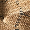 thumbnail image 6 of SAFAVIEH Natural Fiber Justina Geometric Area Rug, Natural/Black, 6' x 6' Square, 6 of 11