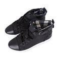 thumbnail image 4 of Zapatos casuales para hombre, con cordones, de caña alta, transpirables, con absorción de impactos, ligeros, a la moda, color negro 44, 4 of 15