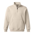 thumbnail image 3 of qafoshin Mens 1/4 Zip Pullover Sweatshirt Fall Winter Stand Collar Long Sleeve Shirts Trendy Casual Solid Color Pullover Tops with Pocket, 3 of 6