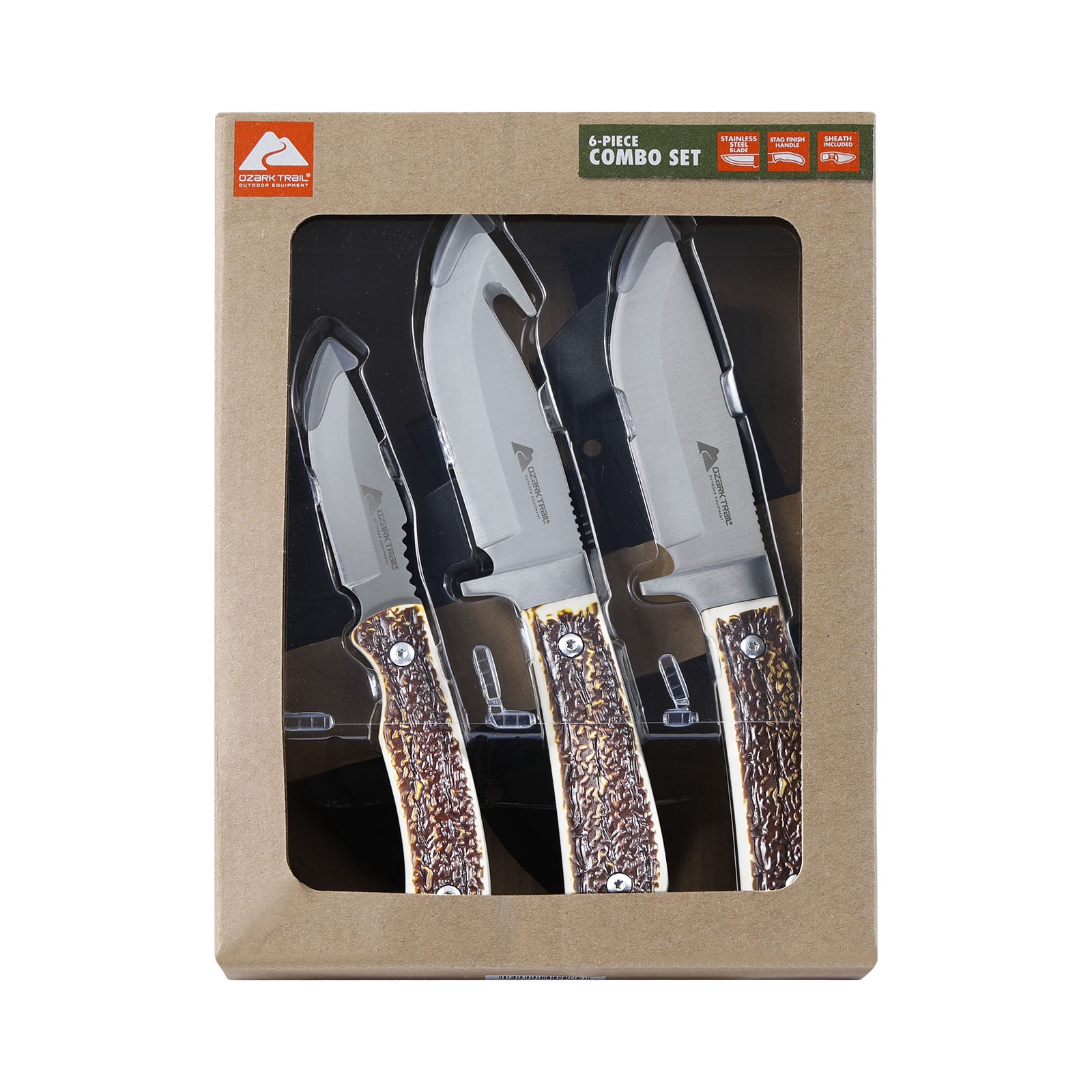 Ozark Trail - Brandclub - Ozark Trail 6 Pieces Combo Knife Set,8.5
