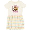 thumbnail image 3 of Inktastic Little Monkey Girl 2nd Birthday Girls Toddler Dress, 3 of 5