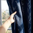 thumbnail image 4 of ZOPZO Blackout Curtains, Thermal Insulated, Navy Blue, 52W x 63L Inch, Room Darkening Drapes Tree Branches Pattern for Bedroom Modern Home, 4 of 10