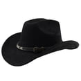 thumbnail image 3 of Western Frontier Cowboy Hat Curved Brim for Outdoor Adventure Travel Riding and Country Style Craftsmanship, 3 of 3