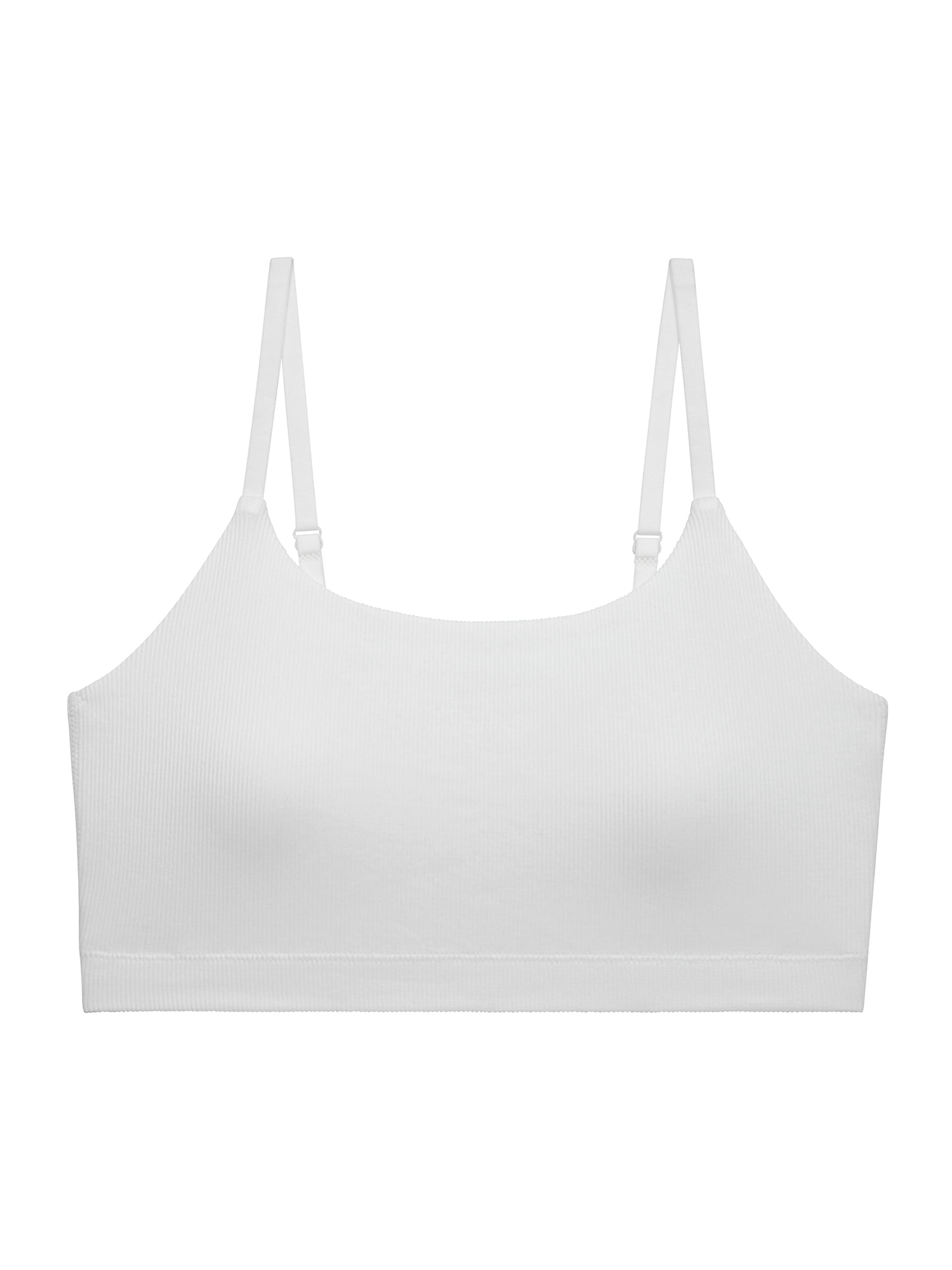No Boundaries Women's Seamless Ribbed Cami Bralette, Sizes XS-XXXL