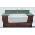 thumbnail image 5 of Whitehaus WHQ530-WHITE Single Bowl Fireclay 30'' Farm Kitchen Sink In White, 5 of 7