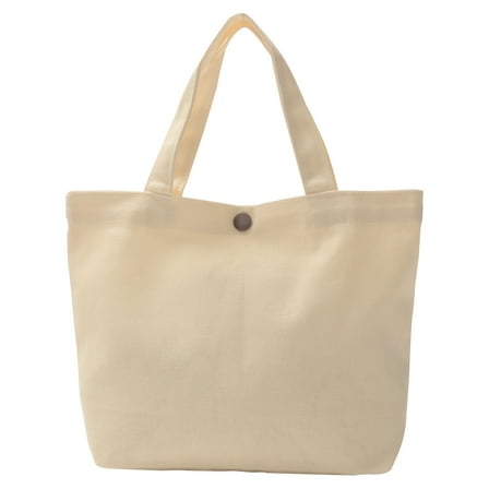 Uxcell Canvas Tote Bag with Handle Reusable Handbag Shopping Bags White